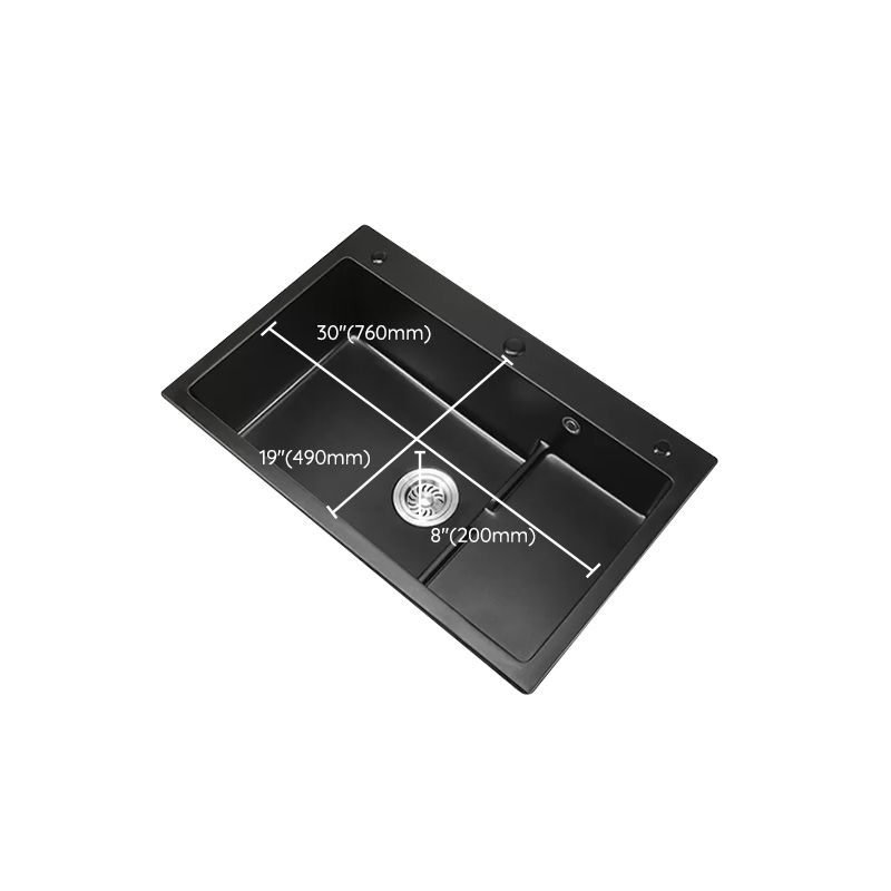 Modern Kitchen Sink White Pull-out Faucet Rectangular Anti-spill Kitchen Sink Clearhalo 'Home Improvement' 'home_improvement' 'home_improvement_kitchen_sinks' 'Kitchen Remodel & Kitchen Fixtures' 'Kitchen Sinks & Faucet Components' 'Kitchen Sinks' 'kitchen_sinks' 1200x1200_ccb74ca7-6e73-4916-9ec5-05197994bac2