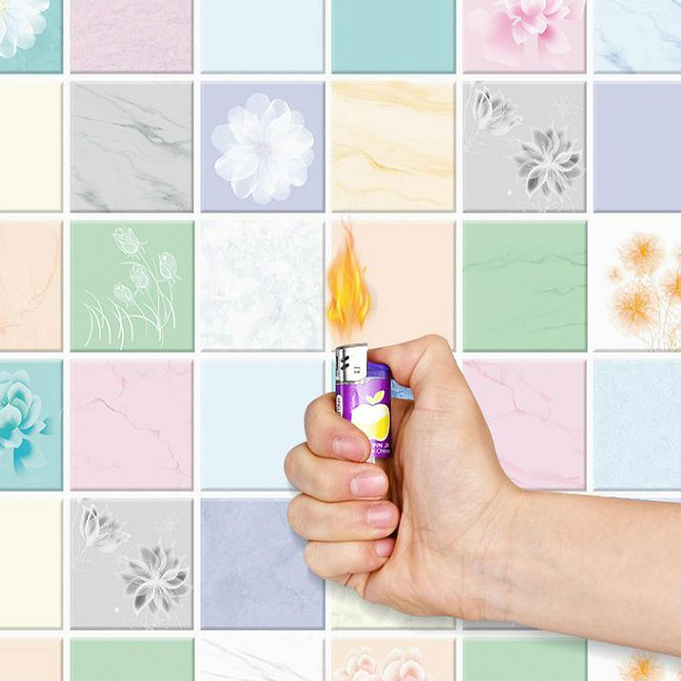 Modern Peel & Stick Field Tile Plastic Wallpaper for Backsplash Wall Clearhalo 'Flooring 'Home Improvement' 'home_improvement' 'home_improvement_peel_stick_blacksplash' 'Peel & Stick Backsplash Tile' 'peel_stick_blacksplash' 'Walls & Ceilings' Walls and Ceiling' 1200x1200_ccd5cbf3-ec79-4870-8bdf-b76d6812e403