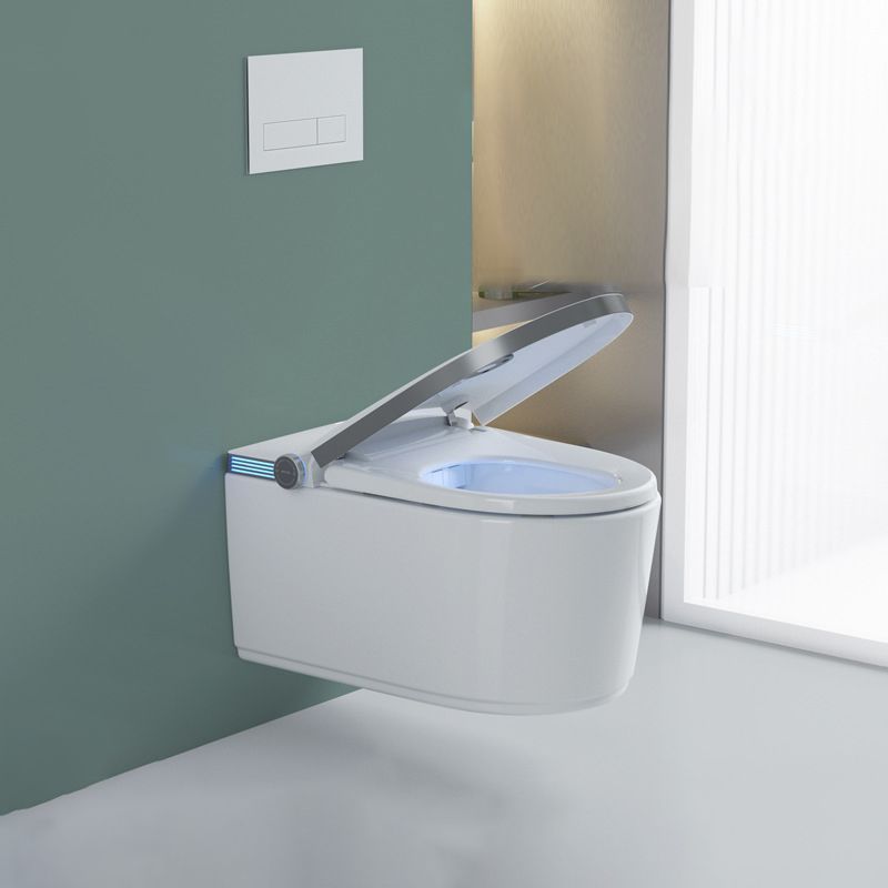 Modern White Gravity Flush Toilet One-Piece Wall Mount Toilet for Bathroom Clearhalo 'Bathroom Remodel & Bathroom Fixtures' 'Home Improvement' 'home_improvement' 'home_improvement_toilets' 'Toilets & Bidets' 'Toilets' 1200x1200_cce06b8d-3154-4176-b094-330cf16147b5