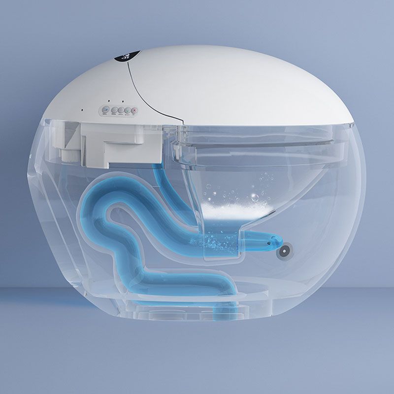 White Vitreous China Bidets with Heated Seat Floor Standing Bidet Clearhalo 'Bathroom Remodel & Bathroom Fixtures' 'Bidets' 'Home Improvement' 'home_improvement' 'home_improvement_bidets' 'Toilets & Bidets' 1200x1200_cce3eed7-8e5f-4016-922e-2997f7c68d3d