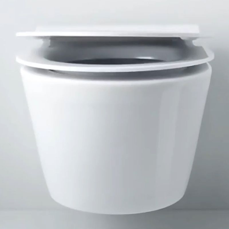 Contemporary Wall Hung Flush Toilet Ceramic Urine Toilet with Seat for Bathroom Clearhalo 'Bathroom Remodel & Bathroom Fixtures' 'Home Improvement' 'home_improvement' 'home_improvement_toilets' 'Toilets & Bidets' 'Toilets' 1200x1200_cce50456-6968-4eb4-b53f-bd657f786f41