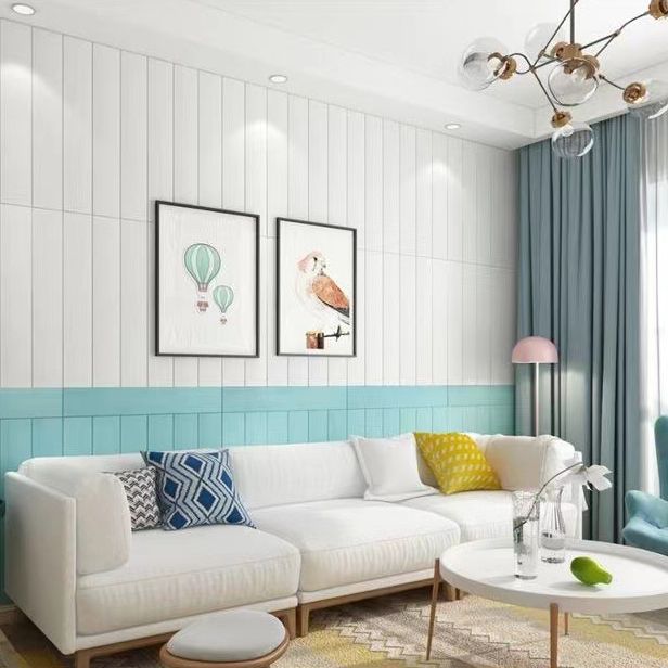Wooden Effect Wall Panel Living Room Modern Style Peel and Stick Wall Paneling Clearhalo 'Flooring 'Home Improvement' 'home_improvement' 'home_improvement_wall_paneling' 'Wall Paneling' 'wall_paneling' 'Walls & Ceilings' Walls and Ceiling' 1200x1200_cce63ada-3657-432e-806c-e61e3a09ac3e