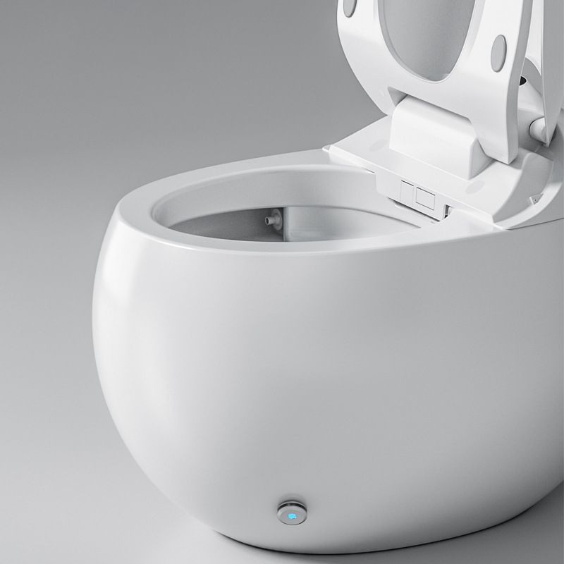 Contemporary Heated Seat White Round Ceramic Floor Mount Bidet Clearhalo 'Bathroom Remodel & Bathroom Fixtures' 'Bidets' 'Home Improvement' 'home_improvement' 'home_improvement_bidets' 'Toilets & Bidets' 1200x1200_ccf179c9-8e6f-45d2-91bf-99d255030897