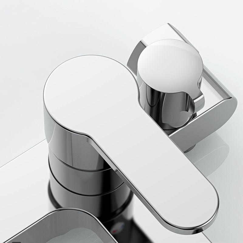 Single Lever Handle Tub Faucet 2 Holes Wall-Mounted Handshower Low Arc Tub Filler Clearhalo 'Bathroom Remodel & Bathroom Fixtures' 'Bathtub Faucets' 'bathtub_faucets' 'Home Improvement' 'home_improvement' 'home_improvement_bathtub_faucets' 1200x1200_cd023f68-91e2-4f36-9cab-dd4f9bcfa4a1