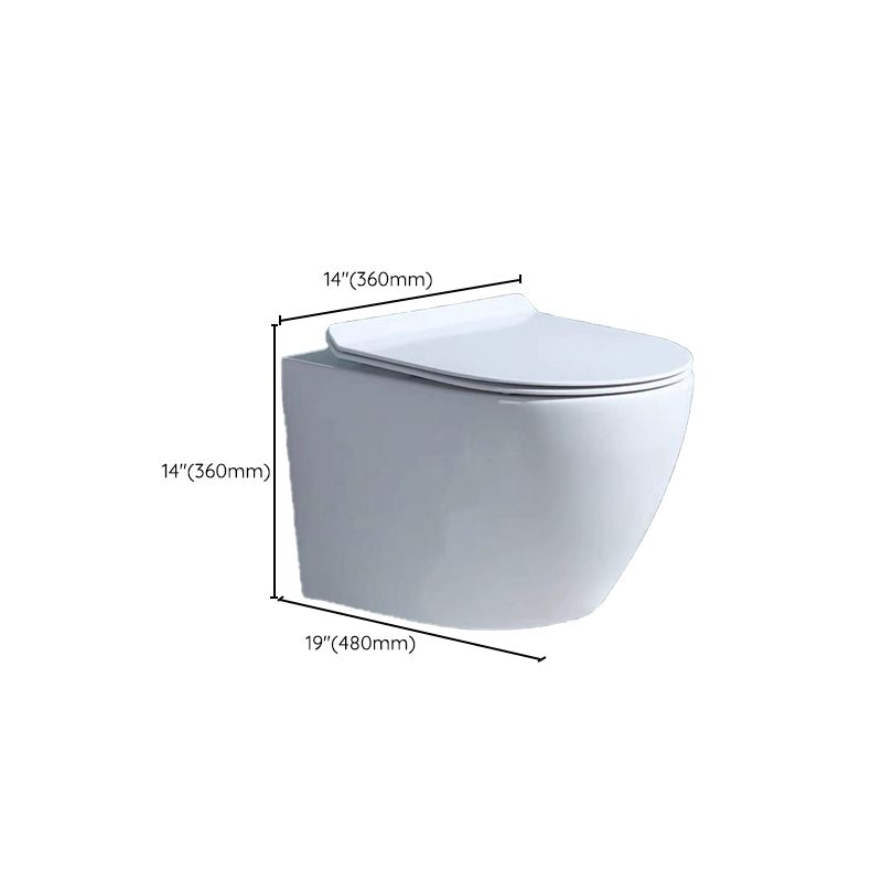 Modern Wall Mount Toilet Bowl 1-Piece Urine Toilet with Slow Close Seat for Washroom Clearhalo 'Bathroom Remodel & Bathroom Fixtures' 'Home Improvement' 'home_improvement' 'home_improvement_toilets' 'Toilets & Bidets' 'Toilets' 1200x1200_cd0d7097-9c67-4fed-a60f-bdd221c2859b