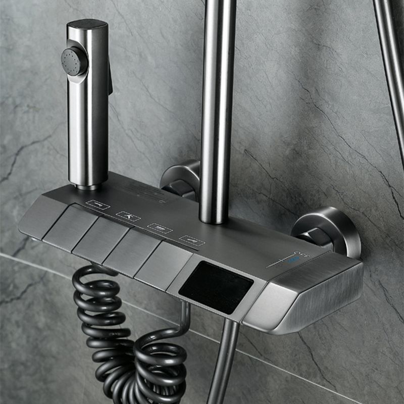 Wall Mounted Modern Square Metal Shower Brass Shower Head Shower Faucet Clearhalo 'Bathroom Remodel & Bathroom Fixtures' 'Home Improvement' 'home_improvement' 'home_improvement_shower_faucets' 'Shower Faucets & Systems' 'shower_faucets' 'Showers & Bathtubs Plumbing' 'Showers & Bathtubs' 1200x1200_cd132865-2c95-4ad9-8afe-dec93cfabcc5