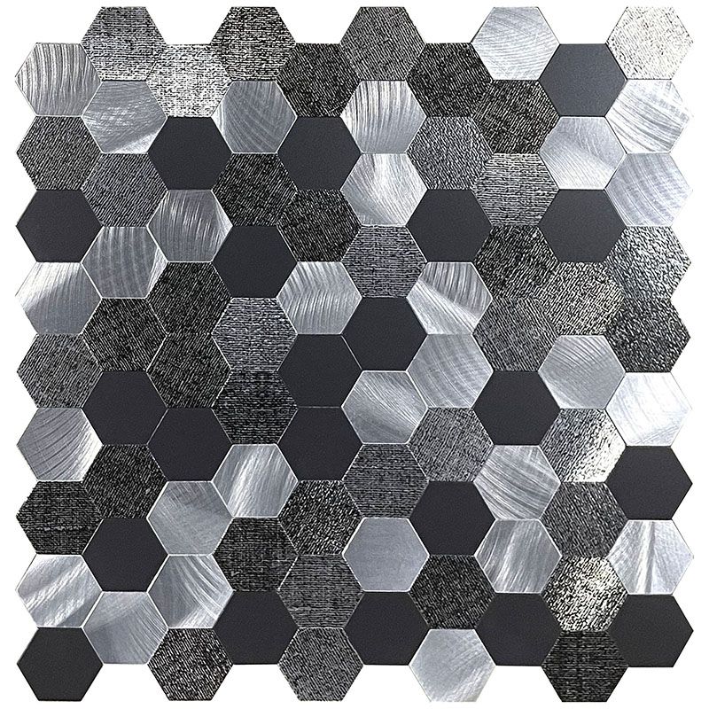 Water Resistant Peel & Stick Tile Hexagonal Mosaic Tile for Backsplash Wall Clearhalo 'Flooring 'Home Improvement' 'home_improvement' 'home_improvement_peel_stick_blacksplash' 'Peel & Stick Backsplash Tile' 'peel_stick_blacksplash' 'Walls & Ceilings' Walls and Ceiling' 1200x1200_cd1db4a8-83d9-4ec8-be0d-93eb6b1048c7