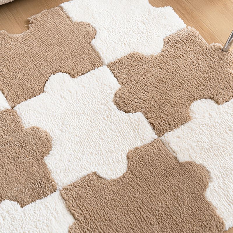 Modern Shag Carpet Tiles Puzzle Detail Color Block Indoor Carpet Tiles Clearhalo 'Carpet Tiles & Carpet Squares' 'carpet_tiles_carpet_squares' 'Flooring 'Home Improvement' 'home_improvement' 'home_improvement_carpet_tiles_carpet_squares' Walls and Ceiling' 1200x1200_cd233289-e75c-4ddf-aa05-d8ea1b99041e