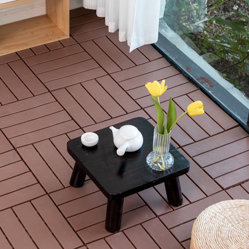 12" X 12" 4-Slat Square Deck/Patio Flooring Tiles Snap Fit Installation Floor Board Tiles Clearhalo 'Home Improvement' 'home_improvement' 'home_improvement_outdoor_deck_tiles_planks' 'Outdoor Deck Tiles & Planks' 'Outdoor Flooring & Tile' 'Outdoor Remodel' 'outdoor_deck_tiles_planks' 1200x1200_cd4b5c6f-a821-4adb-bab9-15f7c0d8cd64