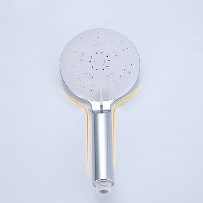 Silver Shower Head Combo Metal Modern 5-Spray Patterns Shower Heads Clearhalo 'Bathroom Remodel & Bathroom Fixtures' 'Home Improvement' 'home_improvement' 'home_improvement_shower_heads' 'Shower Heads' 'shower_heads' 'Showers & Bathtubs Plumbing' 'Showers & Bathtubs' 1200x1200_cd55cda5-61f0-42ca-be75-2a6062755bd8