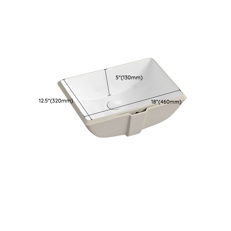 Traditional Undermount Bathroom Sink Porcelain with Pop-Up Drain Vessel Clearhalo 'Bathroom Remodel & Bathroom Fixtures' 'Bathroom Sinks & Faucet Components' 'Bathroom Sinks' 'bathroom_sink' 'Home Improvement' 'home_improvement' 'home_improvement_bathroom_sink' 1200x1200_cd5e9b47-e8a0-4a8a-83a2-5b5e7fdc9d48