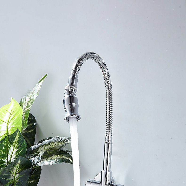 Modern Wall Mounted Bar Faucet Single Lever High Profile Kitchen Faucet Clearhalo 'Home Improvement' 'home_improvement' 'home_improvement_kitchen_faucets' 'Kitchen Faucets' 'Kitchen Remodel & Kitchen Fixtures' 'Kitchen Sinks & Faucet Components' 'kitchen_faucets' 1200x1200_cd5ff365-4d74-4d94-9713-d2e1b42d929f