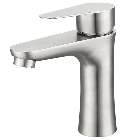 Water Hose Sink Faucet Stainless Steel Single Lever Handle Bathroom Faucet Clearhalo 'Bathroom Remodel & Bathroom Fixtures' 'Bathroom Sink Faucets' 'Bathroom Sinks & Faucet Components' 'bathroom_sink_faucets' 'Home Improvement' 'home_improvement' 'home_improvement_bathroom_sink_faucets' 1200x1200_cda7eef9-dd28-4260-aa2f-ad759f744e72