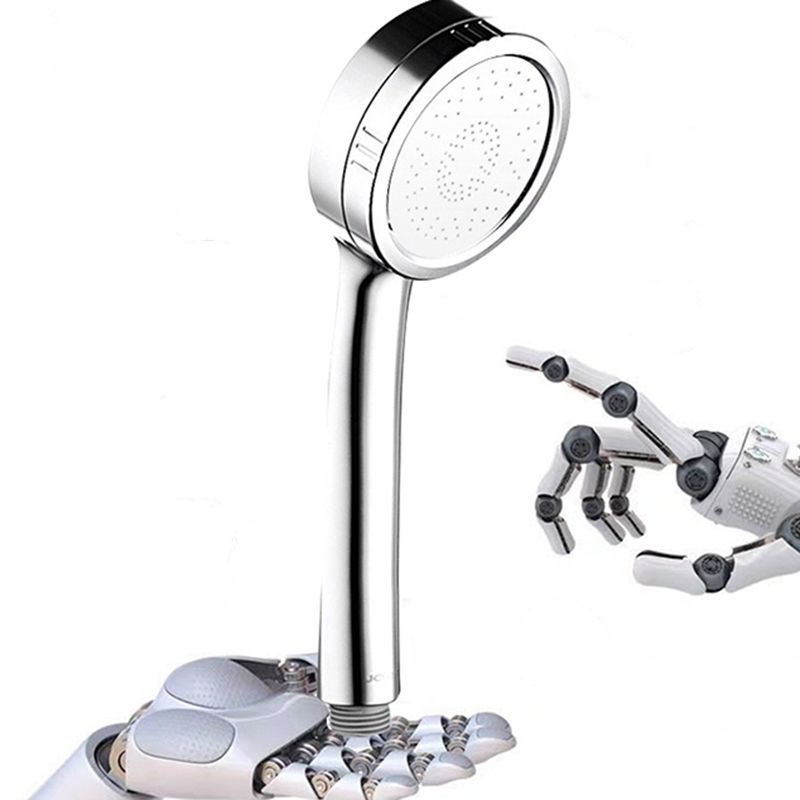 Modern Handheld Shower Head 5-Spray Patterns Chrome Round Wall-Mount Shower Head Clearhalo 'Bathroom Remodel & Bathroom Fixtures' 'Home Improvement' 'home_improvement' 'home_improvement_shower_heads' 'Shower Heads' 'shower_heads' 'Showers & Bathtubs Plumbing' 'Showers & Bathtubs' 1200x1200_cda7ef04-2c69-4412-9b8b-24d188171bf2