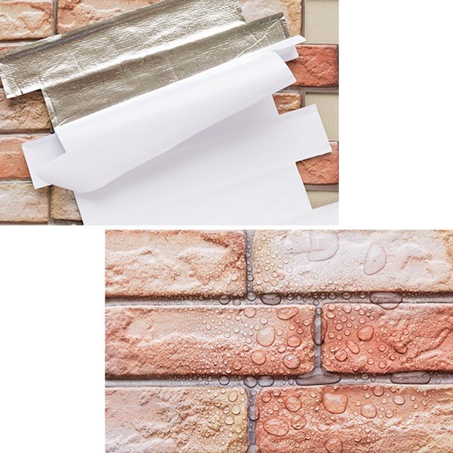 Modern Wall Panel 3D Brick Peel and Stick Waterproof Wall Paneling Clearhalo 'Flooring 'Home Improvement' 'home_improvement' 'home_improvement_wall_paneling' 'Wall Paneling' 'wall_paneling' 'Walls & Ceilings' Walls and Ceiling' 1200x1200_cdae4363-c5cc-4950-8dc4-f2bbb24c8b27
