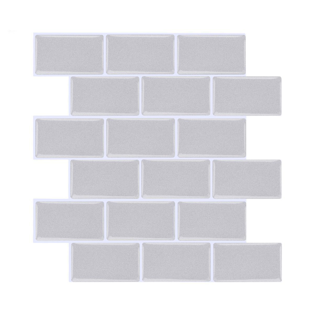 Peel and Stick Tiles Rectangle Stain Resistant PVC Subway Peel and Stick Tiles for Kitchen Clearhalo 'Flooring 'Home Improvement' 'home_improvement' 'home_improvement_peel_stick_blacksplash' 'Peel & Stick Backsplash Tile' 'peel_stick_blacksplash' 'Walls & Ceilings' Walls and Ceiling' 1200x1200_cdcda200-4a9b-4d4c-a661-91b0ea9cbf15