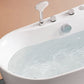 Acrylic Freestanding Bathtub Oval Modern Back to Wall Soaking Bath Clearhalo 'Bathroom Remodel & Bathroom Fixtures' 'Bathtubs' 'Home Improvement' 'home_improvement' 'home_improvement_bathtubs' 'Showers & Bathtubs' 1200x1200_cdcfaea7-59ac-4bb9-af4f-06d22e995d0c