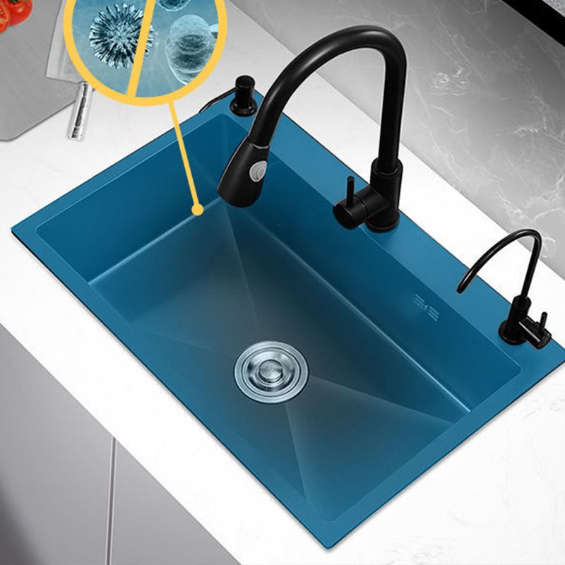 Contemporary Style Kitchen Sink Soundproof Detail Kitchen Sink Clearhalo 'Home Improvement' 'home_improvement' 'home_improvement_kitchen_sinks' 'Kitchen Remodel & Kitchen Fixtures' 'Kitchen Sinks & Faucet Components' 'Kitchen Sinks' 'kitchen_sinks' 1200x1200_cde5dd47-2f9d-4143-a8cb-7ca8535d9f1e