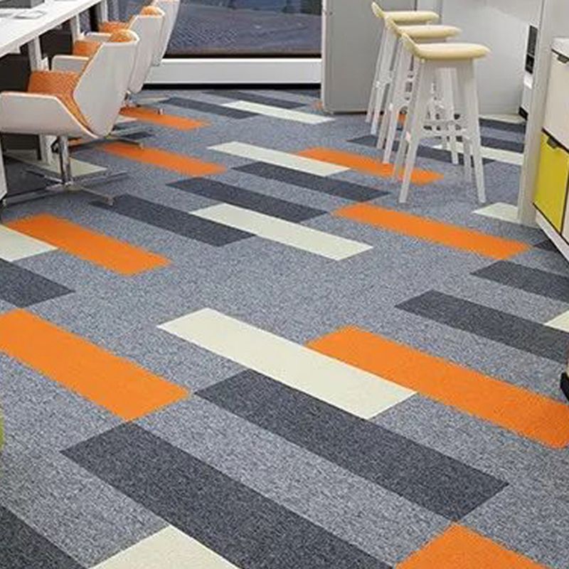 Modern Carpet Tile Level Loop Striped Print Interlocking Non-Skid Tiles and Carpet Clearhalo 'Carpet Tiles & Carpet Squares' 'carpet_tiles_carpet_squares' 'Flooring 'Home Improvement' 'home_improvement' 'home_improvement_carpet_tiles_carpet_squares' Walls and Ceiling' 1200x1200_cde65c2d-bf56-4532-b7ad-4bcd4663fd19