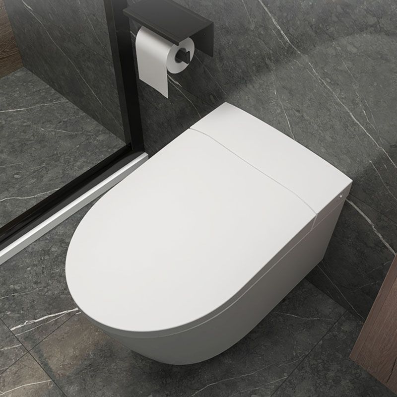 Contemporary Elongated Wall Hung Toilet Set with Temperature Control Clearhalo 'Bathroom Remodel & Bathroom Fixtures' 'Bidets' 'Home Improvement' 'home_improvement' 'home_improvement_bidets' 'Toilets & Bidets' 1200x1200_cdfacde7-7c7c-44cf-8e7b-a682307cffd2