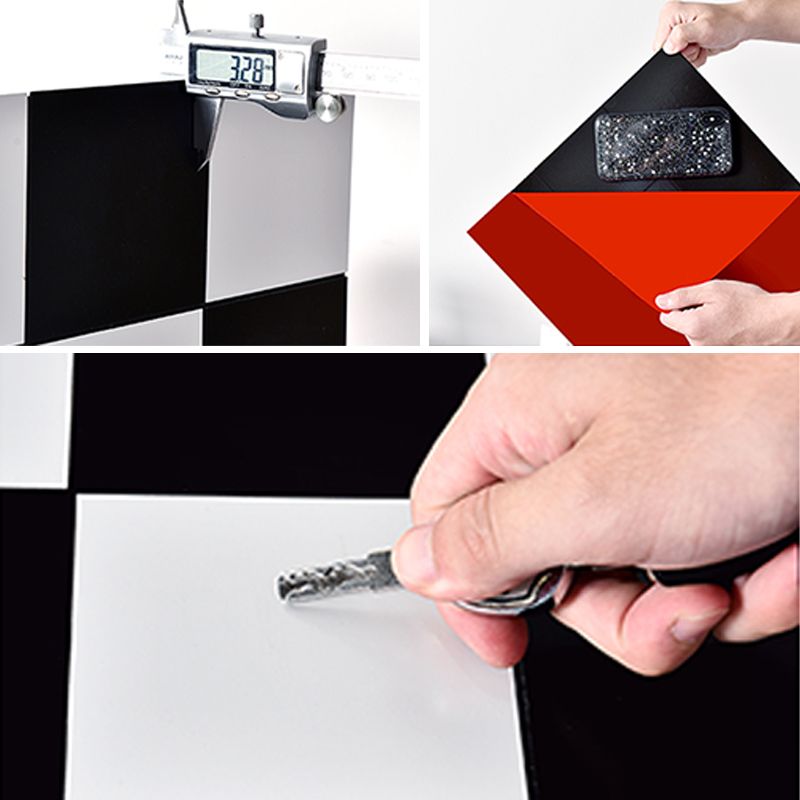 Modern Square Grid Single Tile Plastic Peel & Stick Field Tile Clearhalo 'Flooring 'Home Improvement' 'home_improvement' 'home_improvement_peel_stick_blacksplash' 'Peel & Stick Backsplash Tile' 'peel_stick_blacksplash' 'Walls & Ceilings' Walls and Ceiling' 1200x1200_ce04aa99-202e-424b-968c-30e4ec70f505