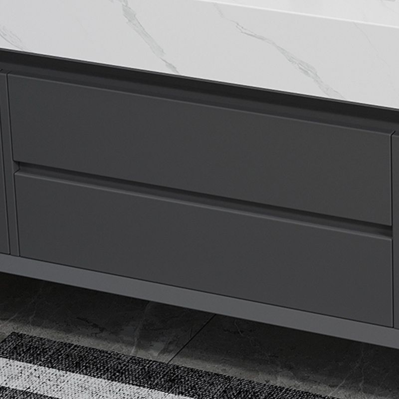 Modern Sink Vanity Wall Mount Vanity Cabinet with Mirror (Not Include Washing Machine) Clearhalo 'Bathroom Remodel & Bathroom Fixtures' 'Bathroom Vanities' 'bathroom_vanities' 'Home Improvement' 'home_improvement' 'home_improvement_bathroom_vanities' 1200x1200_ce389c79-79f6-4323-a248-a5a2ba5c058b