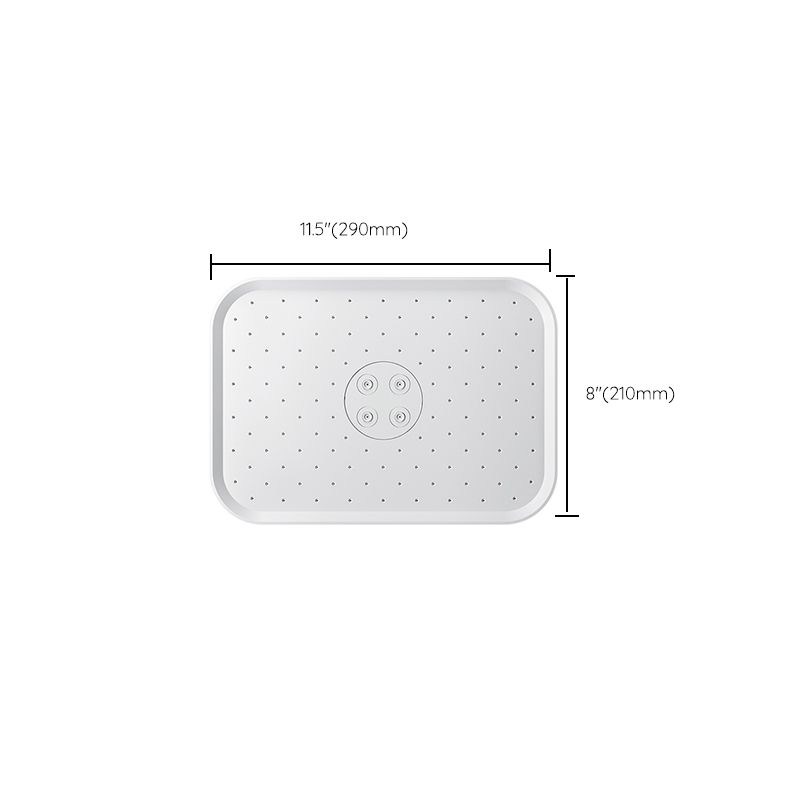 Metal Shower Head Combo Modern Square Fixed Shower Head for Bathroom Clearhalo 'Bathroom Remodel & Bathroom Fixtures' 'Home Improvement' 'home_improvement' 'home_improvement_shower_heads' 'Shower Heads' 'shower_heads' 'Showers & Bathtubs Plumbing' 'Showers & Bathtubs' 1200x1200_ce3a2a4d-a5bf-4722-98dc-0ce81af4f073