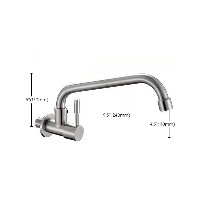Modern Stainless Steel One Handle Pot Filler Low Profile Filler Clearhalo 'Home Improvement' 'home_improvement' 'home_improvement_kitchen_faucets' 'Kitchen Faucets' 'Kitchen Remodel & Kitchen Fixtures' 'Kitchen Sinks & Faucet Components' 'kitchen_faucets' 1200x1200_ce48e29b-9d71-4541-b06b-158a7612a6a0