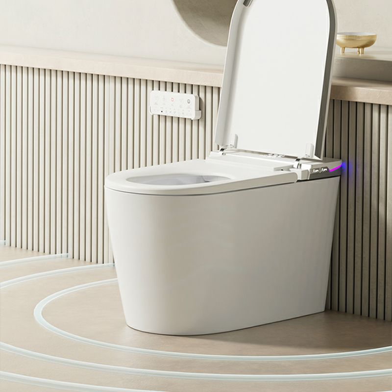Elongated Smart Bidet Ceramic White Soft Close Heated Seat Floor Mount Clearhalo 'Bathroom Remodel & Bathroom Fixtures' 'Bidets' 'Home Improvement' 'home_improvement' 'home_improvement_bidets' 'Toilets & Bidets' 1200x1200_ce720bb4-feb6-4cce-8189-c295c4a73e7b