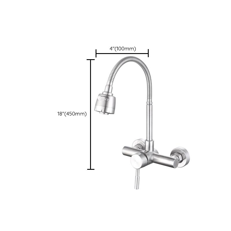 Modern Faucet 1-Handle 2-Hole Single Level Low Profile Pot Filler Faucet Clearhalo 'Home Improvement' 'home_improvement' 'home_improvement_kitchen_faucets' 'Kitchen Faucets' 'Kitchen Remodel & Kitchen Fixtures' 'Kitchen Sinks & Faucet Components' 'kitchen_faucets' 1200x1200_ce7242ad-b2c9-4202-8fdd-d57203767913