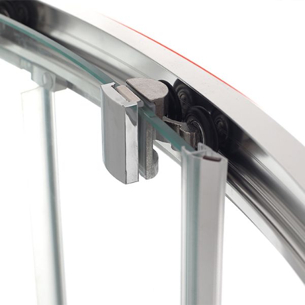 Semi Frameless Shower Door Tempered Double Sliding Shower Bath Door Clearhalo 'Bathroom Remodel & Bathroom Fixtures' 'Home Improvement' 'home_improvement' 'home_improvement_shower_tub_doors' 'Shower and Tub Doors' 'shower_tub_doors' 'Showers & Bathtubs' 1200x1200_ce7c5f51-f88b-4a1e-bfbc-9fea534280c9