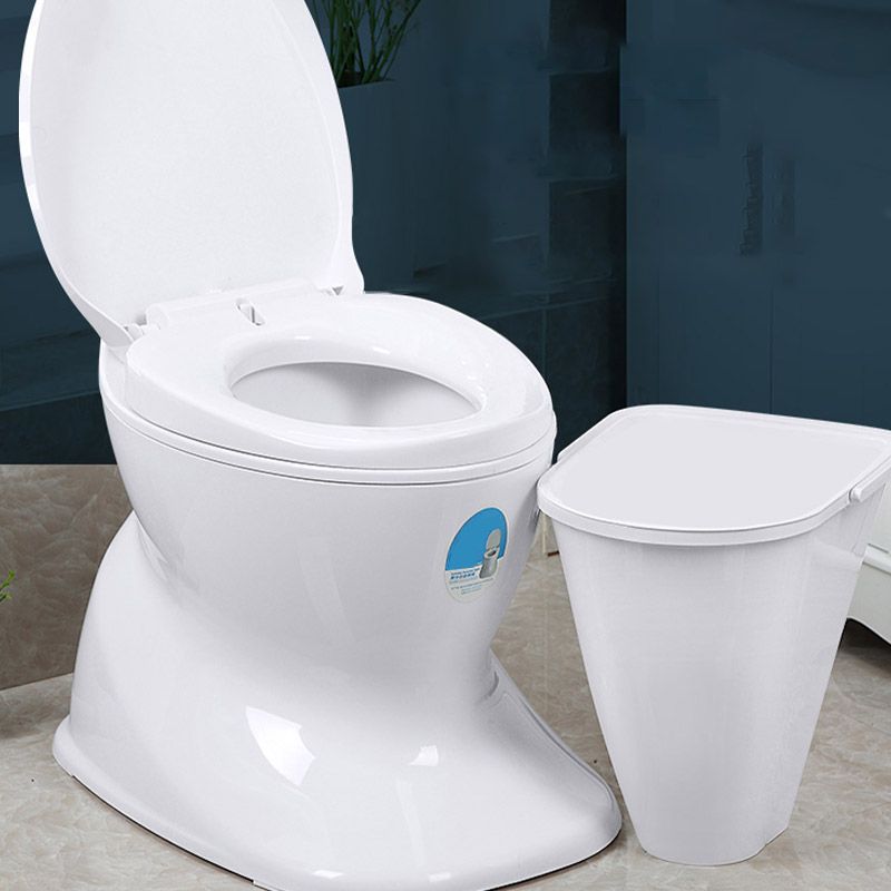 Contemporary Plastic Toilet Floor Mounted Toilet Bowl with Slow Close Seat for Bathroom Clearhalo 'Bathroom Remodel & Bathroom Fixtures' 'Home Improvement' 'home_improvement' 'home_improvement_toilets' 'Toilets & Bidets' 'Toilets' 1200x1200_ce85f27e-0f97-4daf-92af-6f5e71871c92