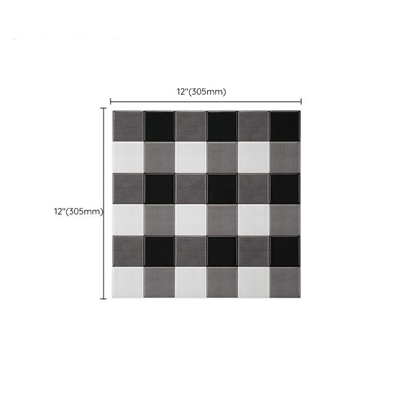 Mosaic Tile Peel and Stick Wall Tile Modern Style Wallpaper with Square Shape Clearhalo 'Flooring 'Home Improvement' 'home_improvement' 'home_improvement_peel_stick_blacksplash' 'Peel & Stick Backsplash Tile' 'peel_stick_blacksplash' 'Walls & Ceilings' Walls and Ceiling' 1200x1200_ce86feab-76c9-4e6e-8f58-5d67d31dce87