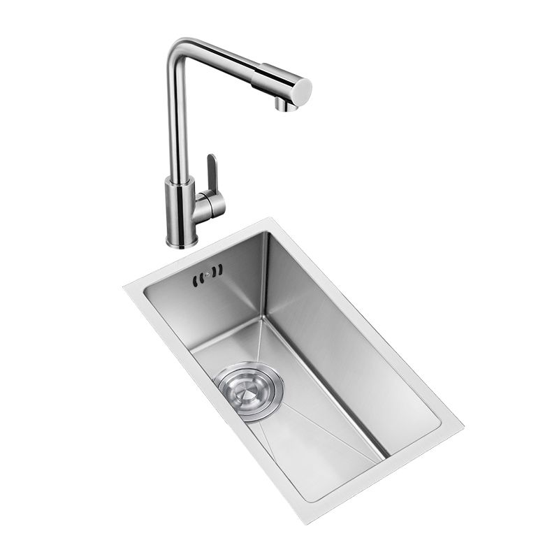 Rectangle Stainless Steel Sink Single Bowl Modern Kitchen Sink with Strainer Clearhalo 'Home Improvement' 'home_improvement' 'home_improvement_kitchen_sinks' 'Kitchen Remodel & Kitchen Fixtures' 'Kitchen Sinks & Faucet Components' 'Kitchen Sinks' 'kitchen_sinks' 1200x1200_ce979ff1-0354-46df-bf05-407e9bc6d296