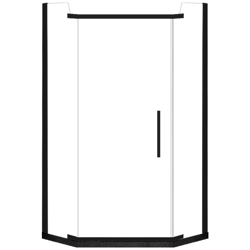 Neo-Angle Shower Kit Pivot Tempered Glass Corner Shower Kit with Fixed Panel Clearhalo 'Bathroom Remodel & Bathroom Fixtures' 'Home Improvement' 'home_improvement' 'home_improvement_shower_stalls_enclosures' 'Shower Stalls & Enclosures' 'shower_stalls_enclosures' 'Showers & Bathtubs' 1200x1200_ce9f1868-32a8-4bd4-9962-489c6ba999c1