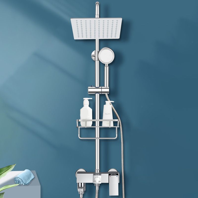 Modern Shower System Handle Lever Wall Mounted Spot Resist Copper Shower System Clearhalo 'Bathroom Remodel & Bathroom Fixtures' 'Home Improvement' 'home_improvement' 'home_improvement_shower_faucets' 'Shower Faucets & Systems' 'shower_faucets' 'Showers & Bathtubs Plumbing' 'Showers & Bathtubs' 1200x1200_ceb3176c-5751-43e5-8d5c-948ef31bf954