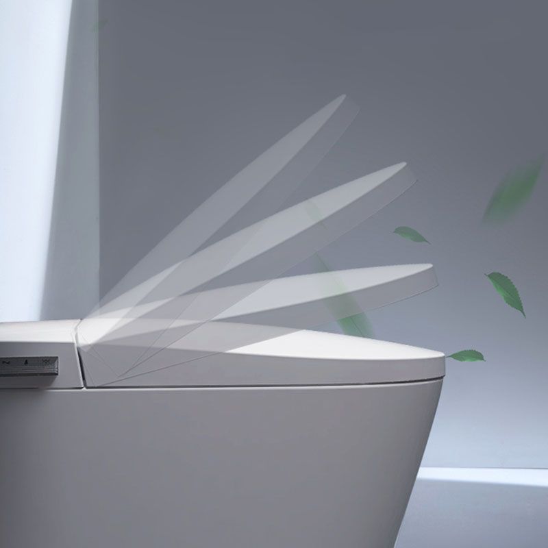 Contemporary Elongated Wall Hung Toilet Set with Temperature Control Clearhalo 'Bathroom Remodel & Bathroom Fixtures' 'Bidets' 'Home Improvement' 'home_improvement' 'home_improvement_bidets' 'Toilets & Bidets' 1200x1200_cecc7629-8419-4715-b5b1-9bdd0c5d5920