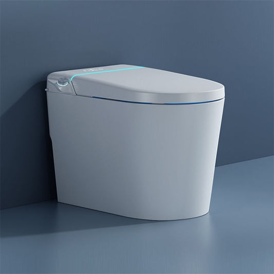 Contemporary Heated Seat Dryer Smart Toilet Elongated White Ceramic Bidet Clearhalo 'Bathroom Remodel & Bathroom Fixtures' 'Bidets' 'Home Improvement' 'home_improvement' 'home_improvement_bidets' 'Toilets & Bidets' 1200x1200_cecd09a4-57ee-407c-973f-19e33eb9e69f