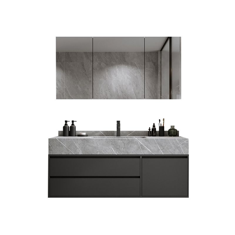 Modern Bathroom Sink Vanity Wall Mount Vanity Set with Mirror Clearhalo 'Bathroom Remodel & Bathroom Fixtures' 'Bathroom Vanities' 'bathroom_vanities' 'Home Improvement' 'home_improvement' 'home_improvement_bathroom_vanities' 1200x1200_cee6ea79-8ffd-4e71-b52e-185841895a15