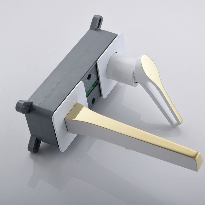 Industrial Style Bathroom Faucet Wall Mounted Rod Handle Faucet Clearhalo 'Bathroom Remodel & Bathroom Fixtures' 'Bathtub Faucets' 'bathtub_faucets' 'Home Improvement' 'home_improvement' 'home_improvement_bathtub_faucets' 1200x1200_cf030cc8-d924-457a-9d84-d47c5f043278