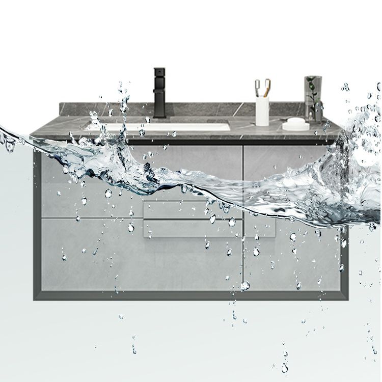 Modern Wall Mount Stone Bathroom Vanity Set with Doors Mirror Clearhalo 'Bathroom Remodel & Bathroom Fixtures' 'Bathroom Vanities' 'bathroom_vanities' 'Home Improvement' 'home_improvement' 'home_improvement_bathroom_vanities' 1200x1200_cf0bca5e-c0da-46cd-b7c2-16cd543e684f