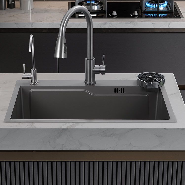 Modern Style Kitchen Sink Stainless Steel 3 Holes Drop-In Kitchen Sink Clearhalo 'Home Improvement' 'home_improvement' 'home_improvement_kitchen_sinks' 'Kitchen Remodel & Kitchen Fixtures' 'Kitchen Sinks & Faucet Components' 'Kitchen Sinks' 'kitchen_sinks' 1200x1200_cf140d29-7a3c-4977-a850-3b6fbbfee00f