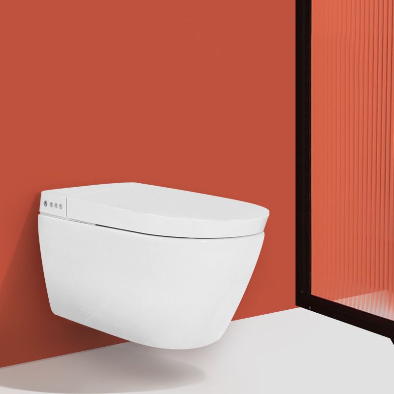 Elongated Wall Mounted Bidet White Wall Hung Toilet Set with Wireless Remote Control Clearhalo 'Bathroom Remodel & Bathroom Fixtures' 'Bidets' 'Home Improvement' 'home_improvement' 'home_improvement_bidets' 'Toilets & Bidets' 1200x1200_cf315e7b-4c67-4219-9b6c-e6da6179007b