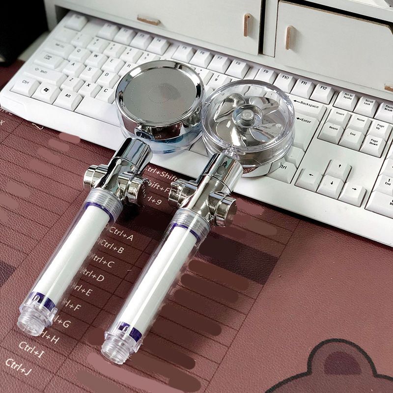 Plastic Handheld Shower Head Standard Round Spray Head with Swivel Clearhalo 'Bathroom Remodel & Bathroom Fixtures' 'Home Improvement' 'home_improvement' 'home_improvement_shower_heads' 'Shower Heads' 'shower_heads' 'Showers & Bathtubs Plumbing' 'Showers & Bathtubs' 1200x1200_cf343d6e-b59c-4baf-b897-35c2ef771751