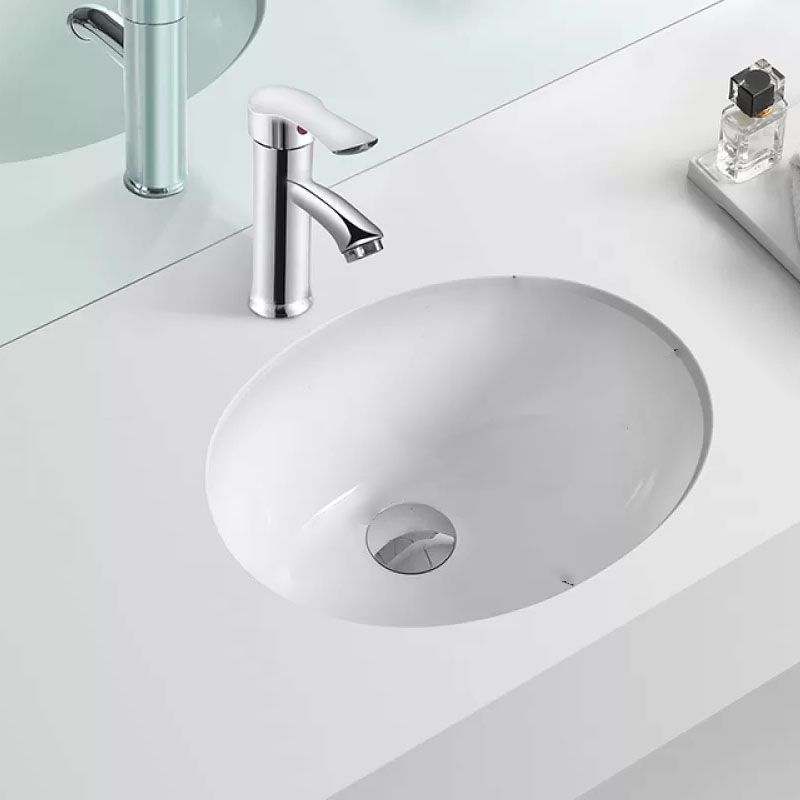 Bathroom Sink Ceramic White Round Anti-spill Sink with Faucet Clearhalo 'Bathroom Remodel & Bathroom Fixtures' 'Bathroom Sinks & Faucet Components' 'Bathroom Sinks' 'bathroom_sink' 'Home Improvement' 'home_improvement' 'home_improvement_bathroom_sink' 1200x1200_cf6e695e-1259-41c1-81dc-989db8f53036