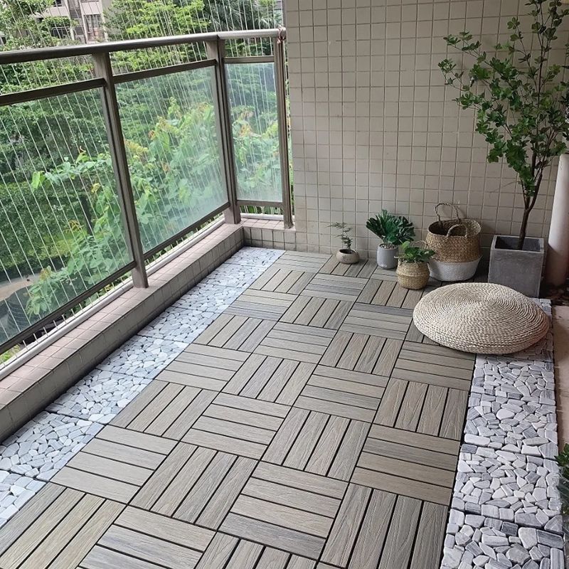 Snapping Patio Flooring Tiles Striped Pattern Tile Set Floor Board Clearhalo 'Home Improvement' 'home_improvement' 'home_improvement_outdoor_deck_tiles_planks' 'Outdoor Deck Tiles & Planks' 'Outdoor Flooring & Tile' 'Outdoor Remodel' 'outdoor_deck_tiles_planks' 1200x1200_cf9a440b-b648-4fc6-8947-c9635502d3a1
