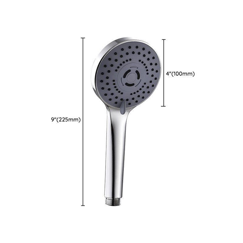 Contemporary Hand Shower Metal Handheld Shower Head with Round Shape Clearhalo 'Bathroom Remodel & Bathroom Fixtures' 'Home Improvement' 'home_improvement' 'home_improvement_shower_heads' 'Shower Heads' 'shower_heads' 'Showers & Bathtubs Plumbing' 'Showers & Bathtubs' 1200x1200_cfb4b82f-505c-451b-a1f9-0fdeec873ce4