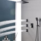 Square Black Spot Resist Shower Faucet Shower Arm Shower with Handheld Shower Head Clearhalo 'Bathroom Remodel & Bathroom Fixtures' 'Home Improvement' 'home_improvement' 'home_improvement_shower_faucets' 'Shower Faucets & Systems' 'shower_faucets' 'Showers & Bathtubs Plumbing' 'Showers & Bathtubs' 1200x1200_cfc330b8-6198-44d8-b844-da3d20adea0b