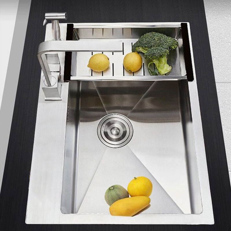 Single Bowl Kitchen Sink Stainless Steel Kitchen Sink with Strainer Clearhalo 'Home Improvement' 'home_improvement' 'home_improvement_kitchen_sinks' 'Kitchen Remodel & Kitchen Fixtures' 'Kitchen Sinks & Faucet Components' 'Kitchen Sinks' 'kitchen_sinks' 1200x1200_cffa2b8a-caa5-4ac8-b39e-d96c0a9dbbd2