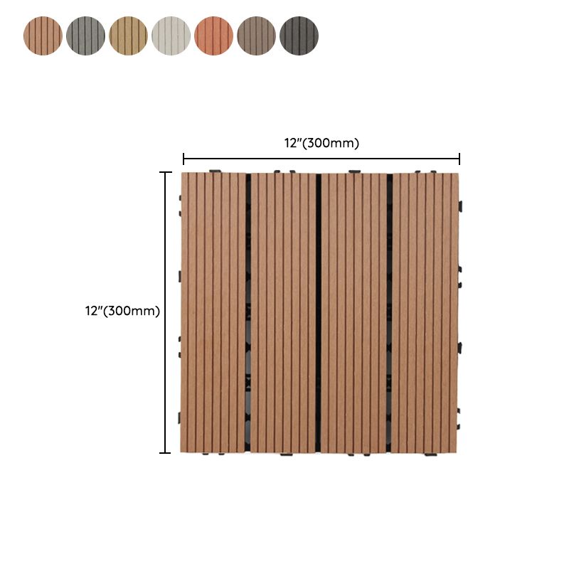 12" X 12"Square PVC Patio Tiles Snapping Installation Outdoor Flooring Tiles Clearhalo 'Home Improvement' 'home_improvement' 'home_improvement_outdoor_deck_tiles_planks' 'Outdoor Deck Tiles & Planks' 'Outdoor Flooring & Tile' 'Outdoor Remodel' 'outdoor_deck_tiles_planks' 1200x1200_cffae620-fad9-403f-94c8-17a4263088db